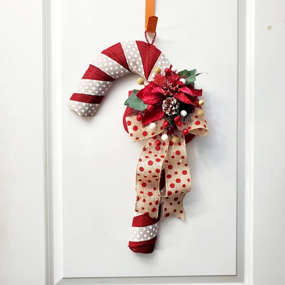 Rustic Farmhouse Christmas Candy Cane - Picture 1 of 6